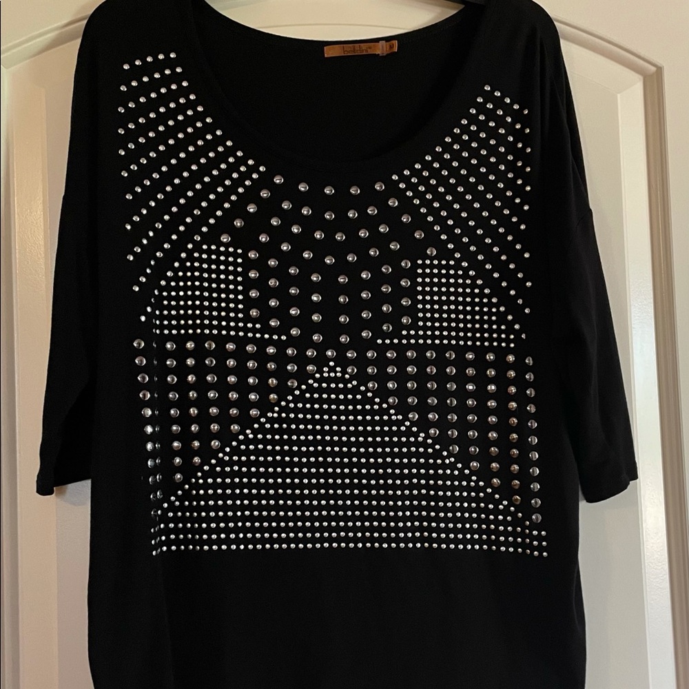 Belldini Black studded top